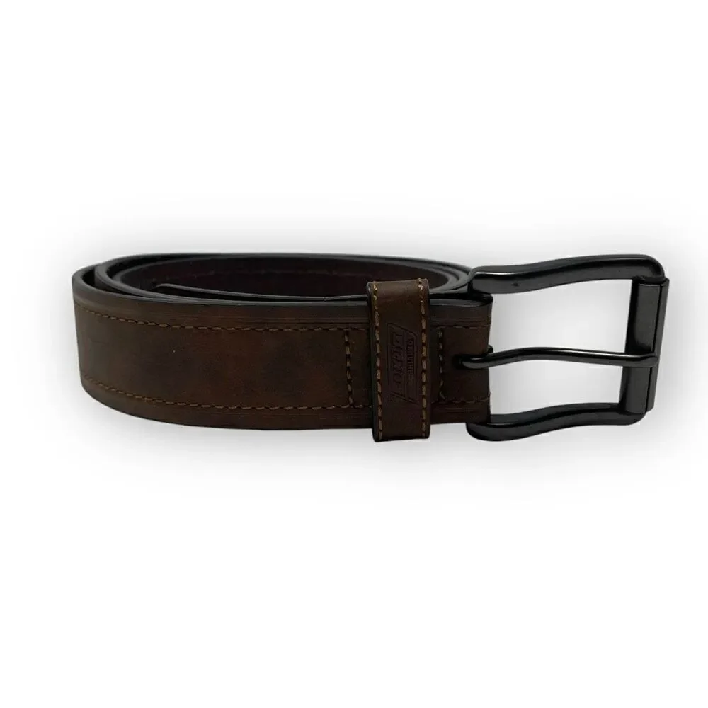 Dickies Brown Leather Casual Belt One Prong Men’s Size 46/48